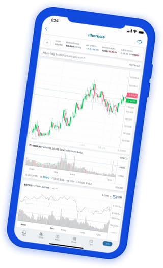 Live portfolio dashboard of the Merit Gainstership crypto trading app