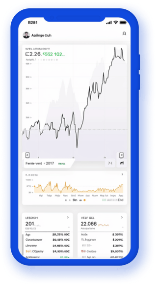 Real-time crypto statistics displayed on a mobile portfolio tracker